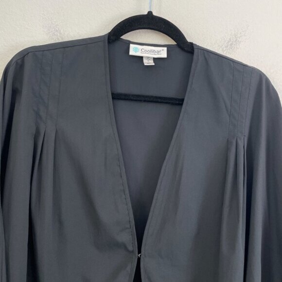 Coolibar Womens Medium UPF 50+ Black Cardigan Kimono Style Lightweight Outdoors - Picture 8 of 11
